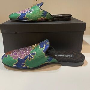 Brand new in box Dolce Gabbana Jacquard Damasco Mule